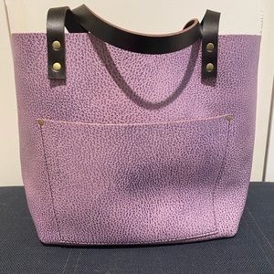 Portland Leather Goods Large Classic Tote in Lilac. NEW